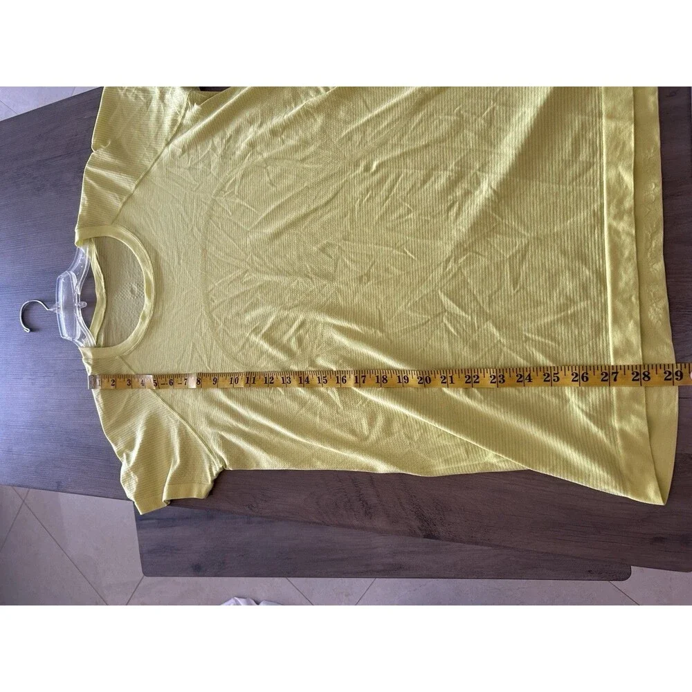 Lululemon Swiftly Tech Short Sleeve 2.0 Highlight Yellow HIYE Size 12